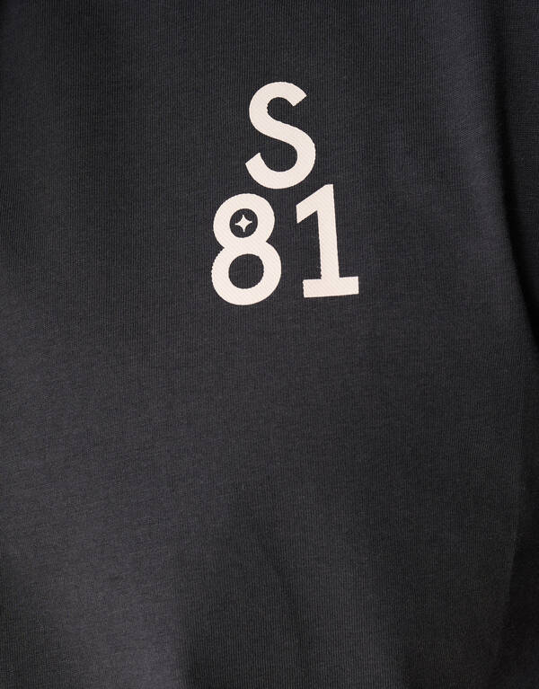 Line Artwork T-shirt Donkergrijs SHOEBY MEN