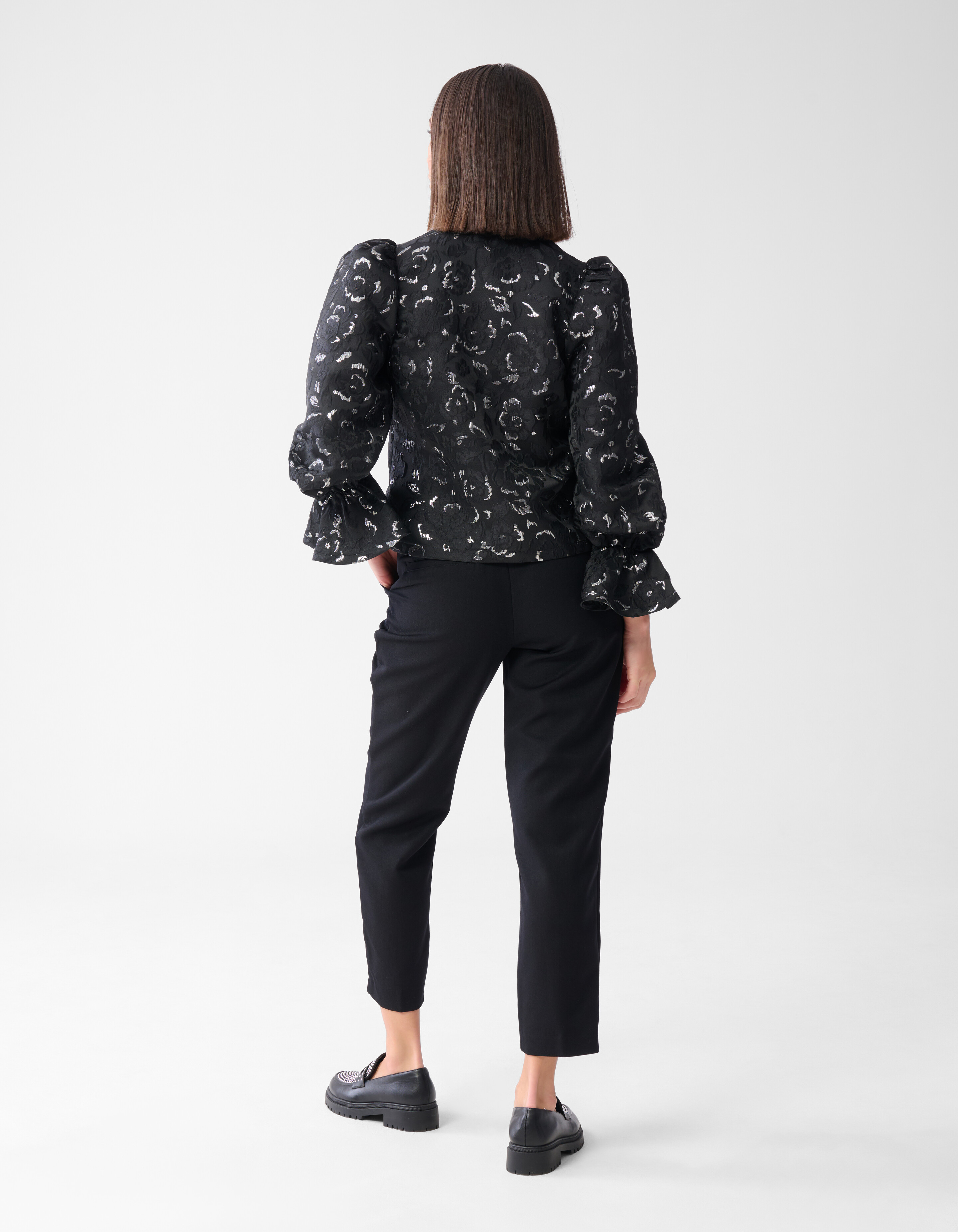 Jacquard Strik Top Zwart SHOEBY WOMEN