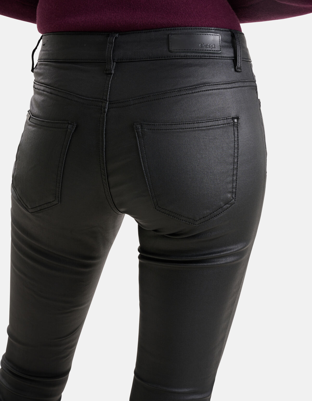 Coated Broek Zwart Eksept