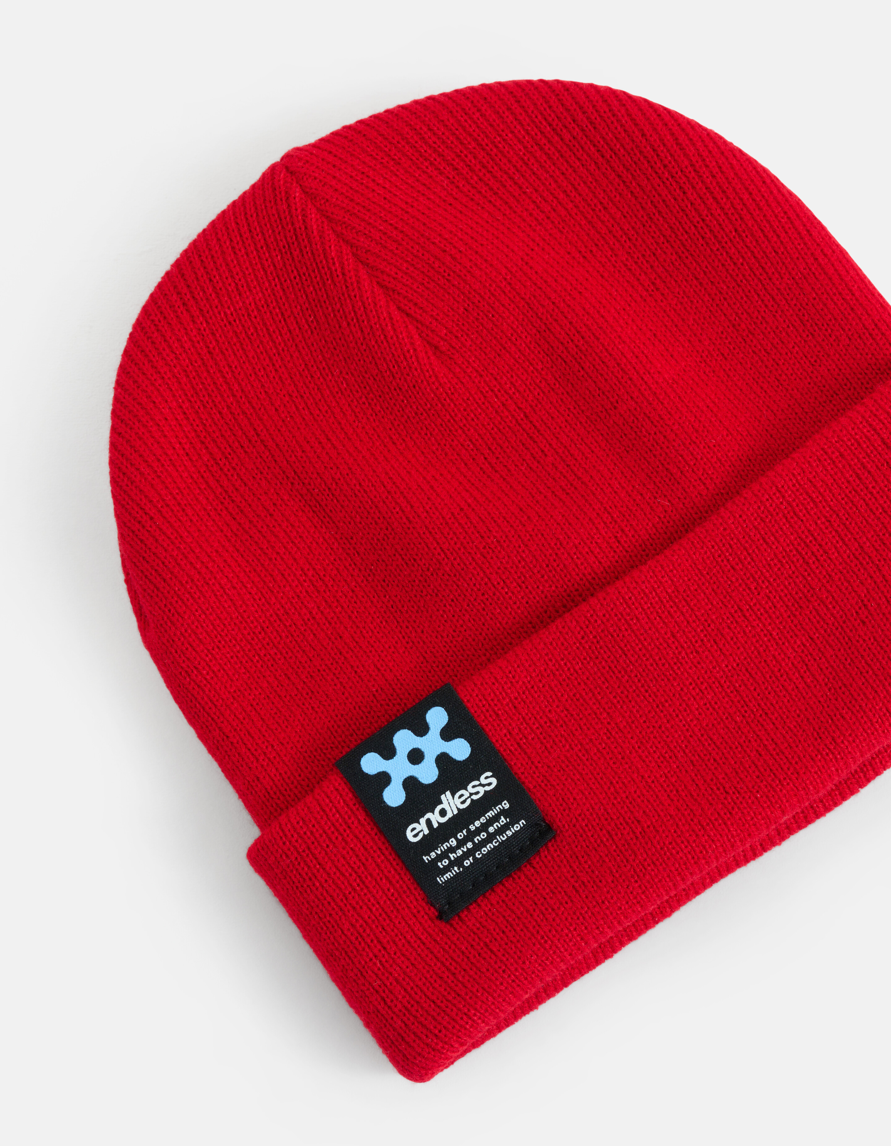 Label Beanie Rood SHOEBY ACCESSOIRES