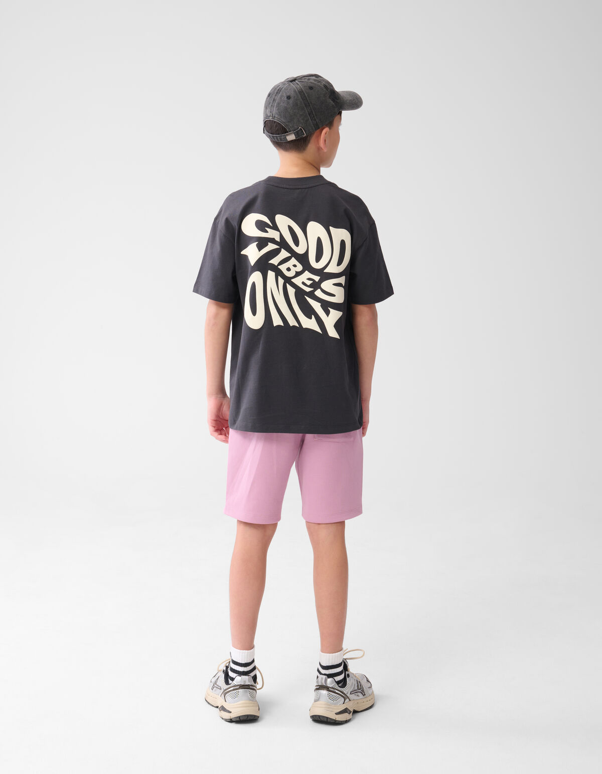 Artwork T-shirt Donkergrijs SHOEBY BOYS