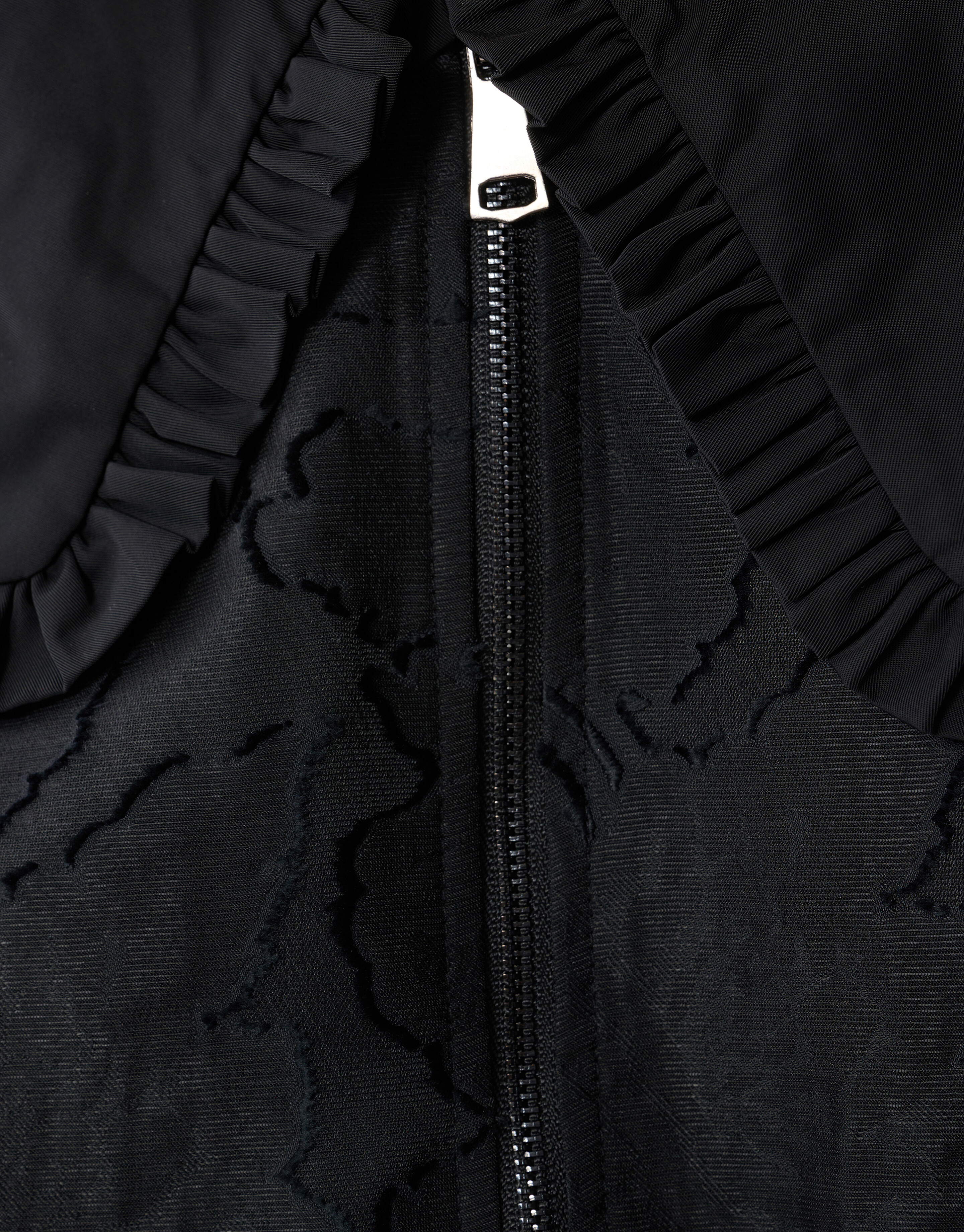 Oversized Big Collar Bomber Zwart SHOEBY WOMEN