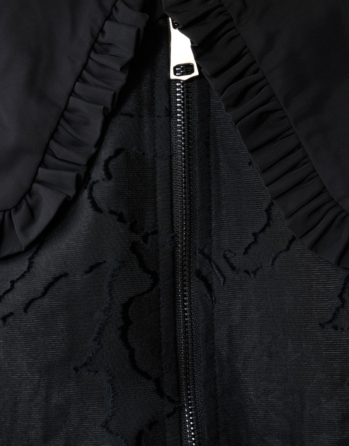 Oversized Big Collar Bomber Zwart SHOEBY WOMEN