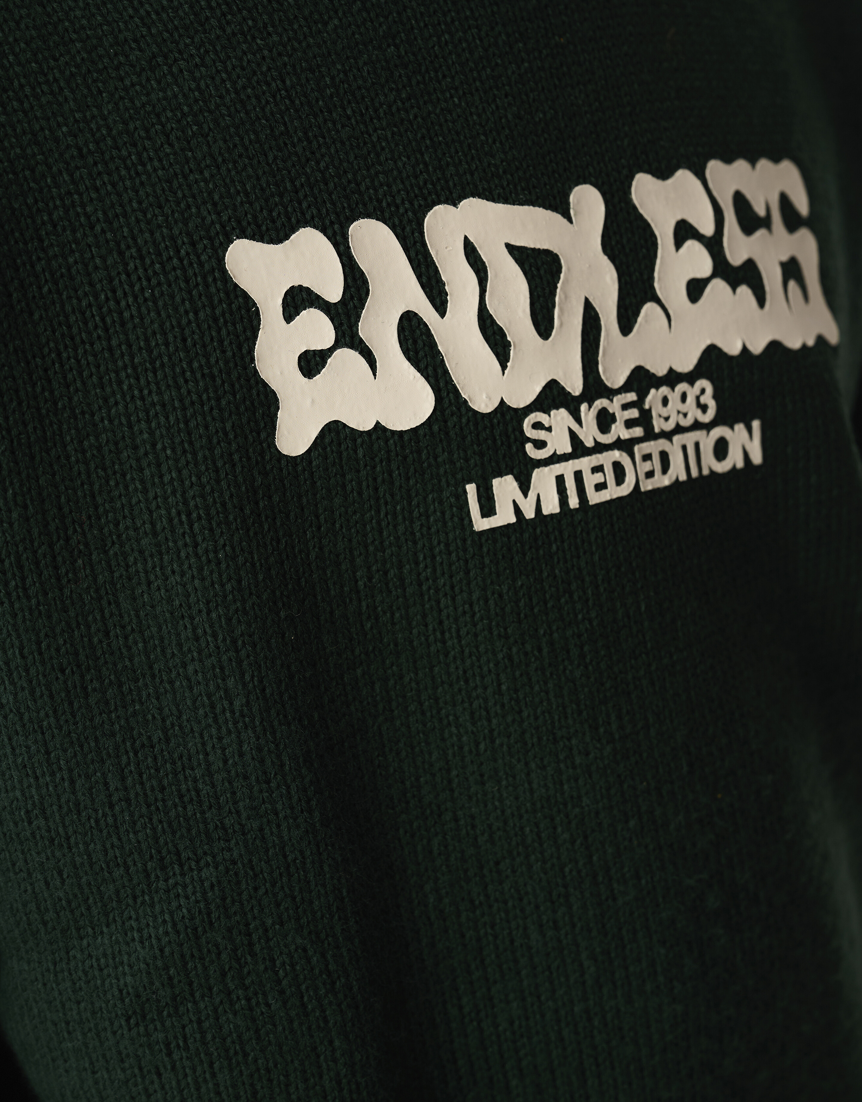 Endless Artwork Sweater Donkergroen SHOEBY BOYS