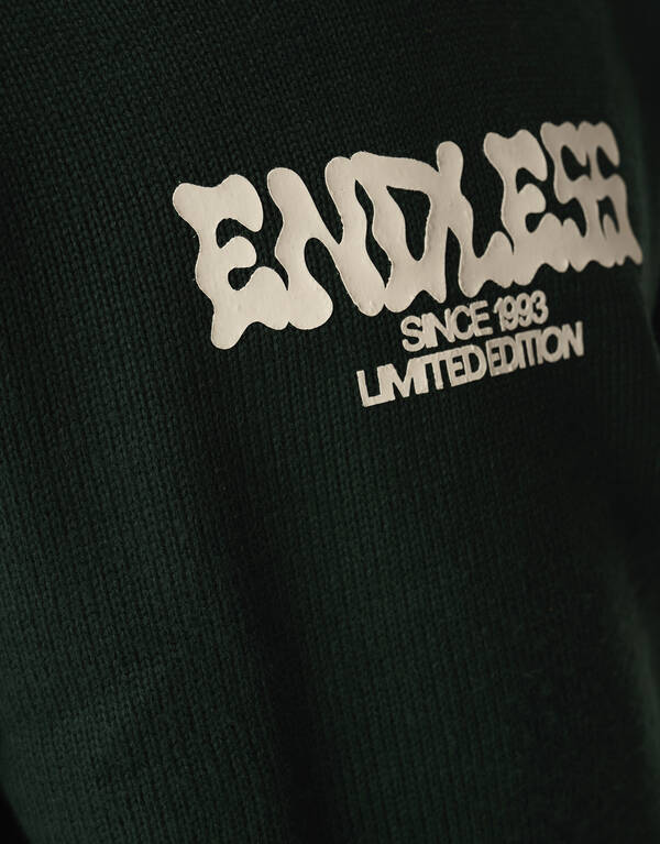 Endless Gebreide Trui Donkergroen SHOEBY BOYS