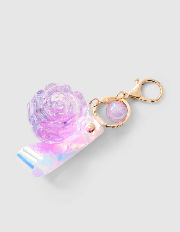 Roos Sleutelhanger Paars SHOEBY ACCESSOIRES