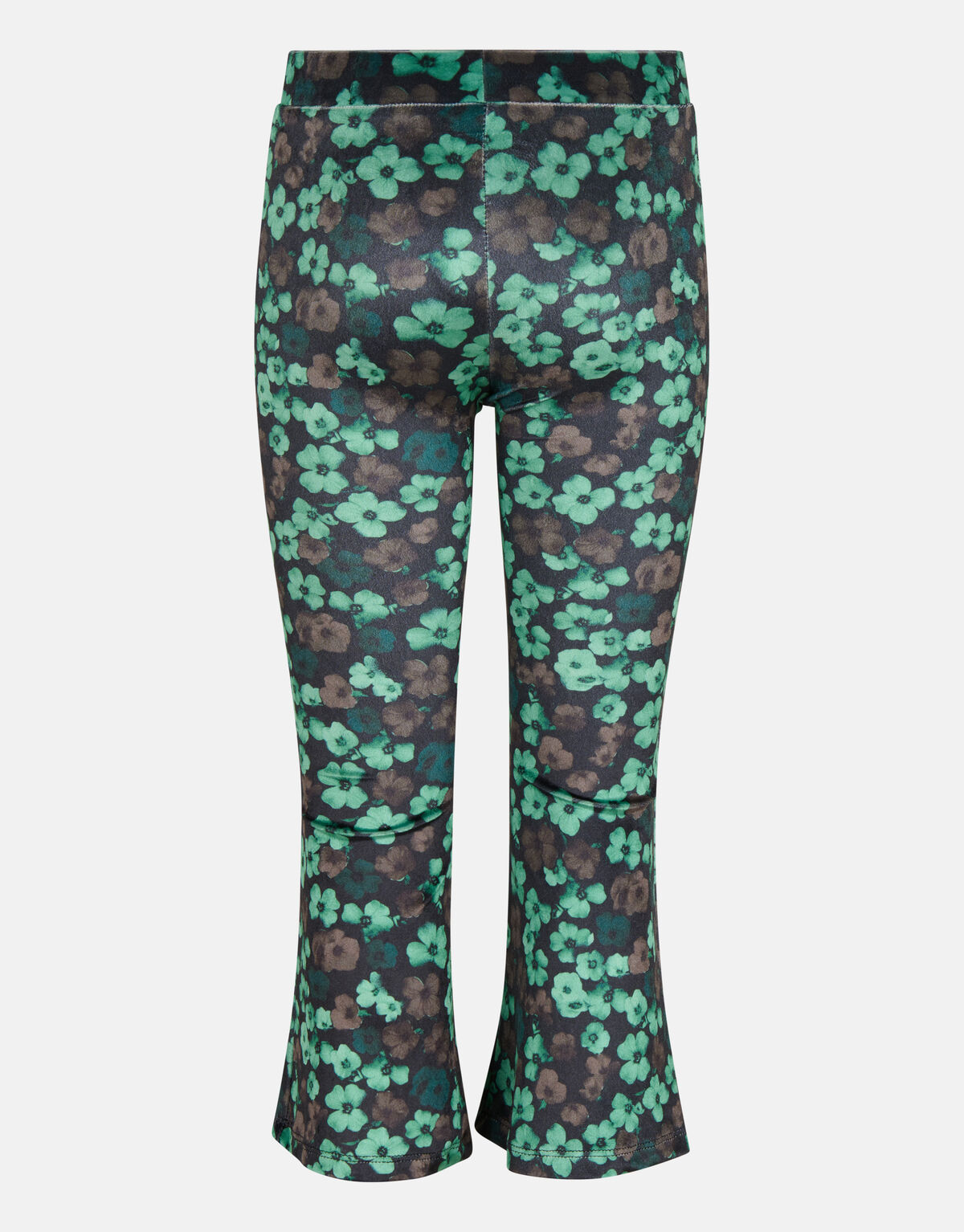 Velvet Bloemenprint Flared Broek Groen SHOEBY GIRLS