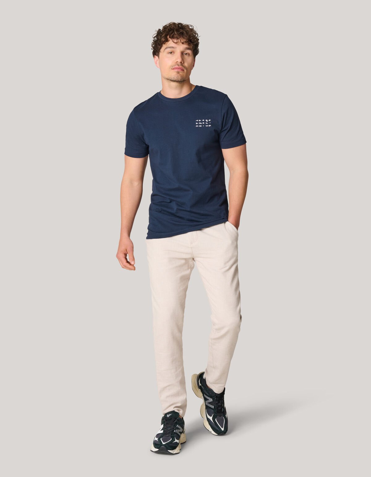 Artwork T-shirt Donkerblauw SHOEBY MEN