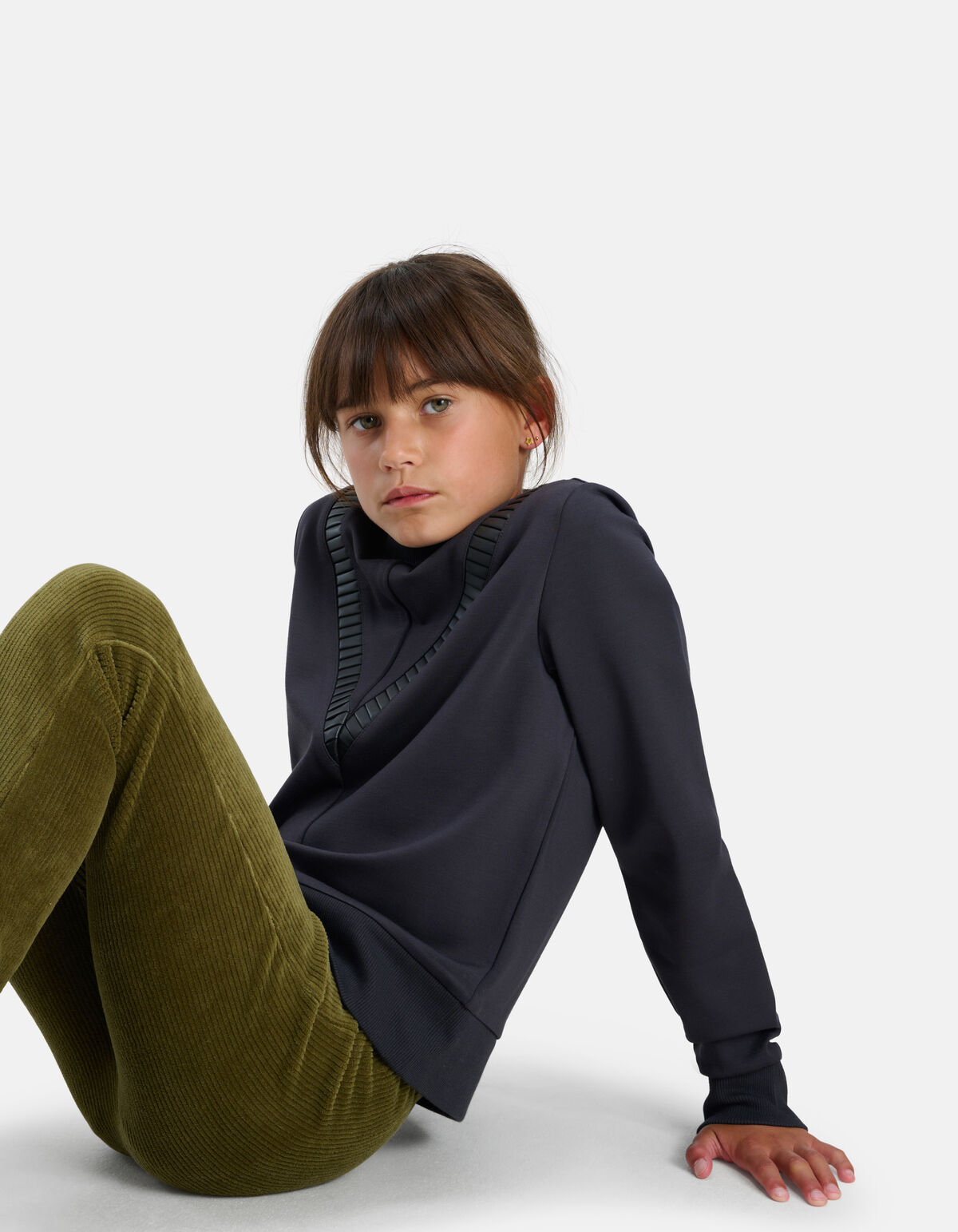 Detail Sweater Grijs SHOEBY GIRLS