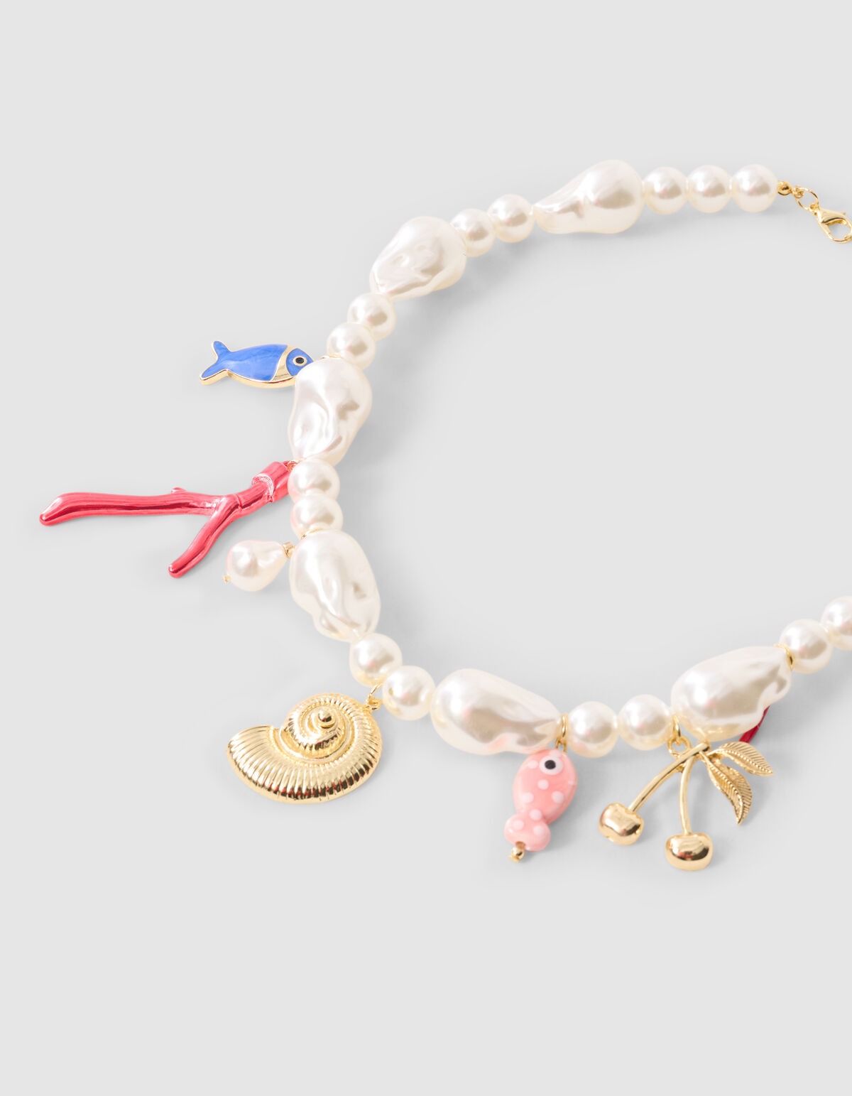 Parel Bedel Ketting Gebroken Wit SHOEBY ACCESSOIRES