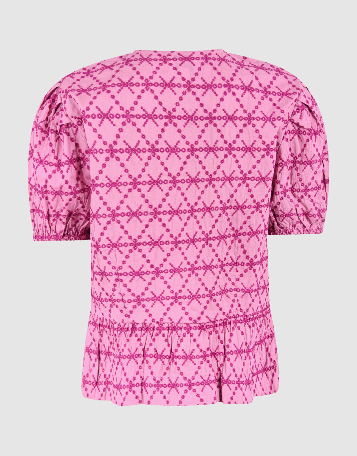 Embroidery Strik Blouse Roze SHOEBY GIRLS