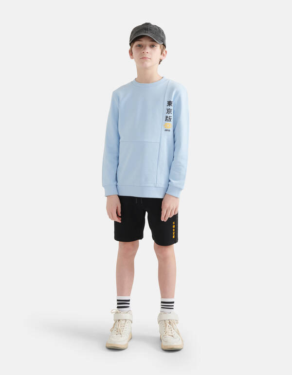 Regular Fit Sweater Lichtblauw SHOEBY BOYS
