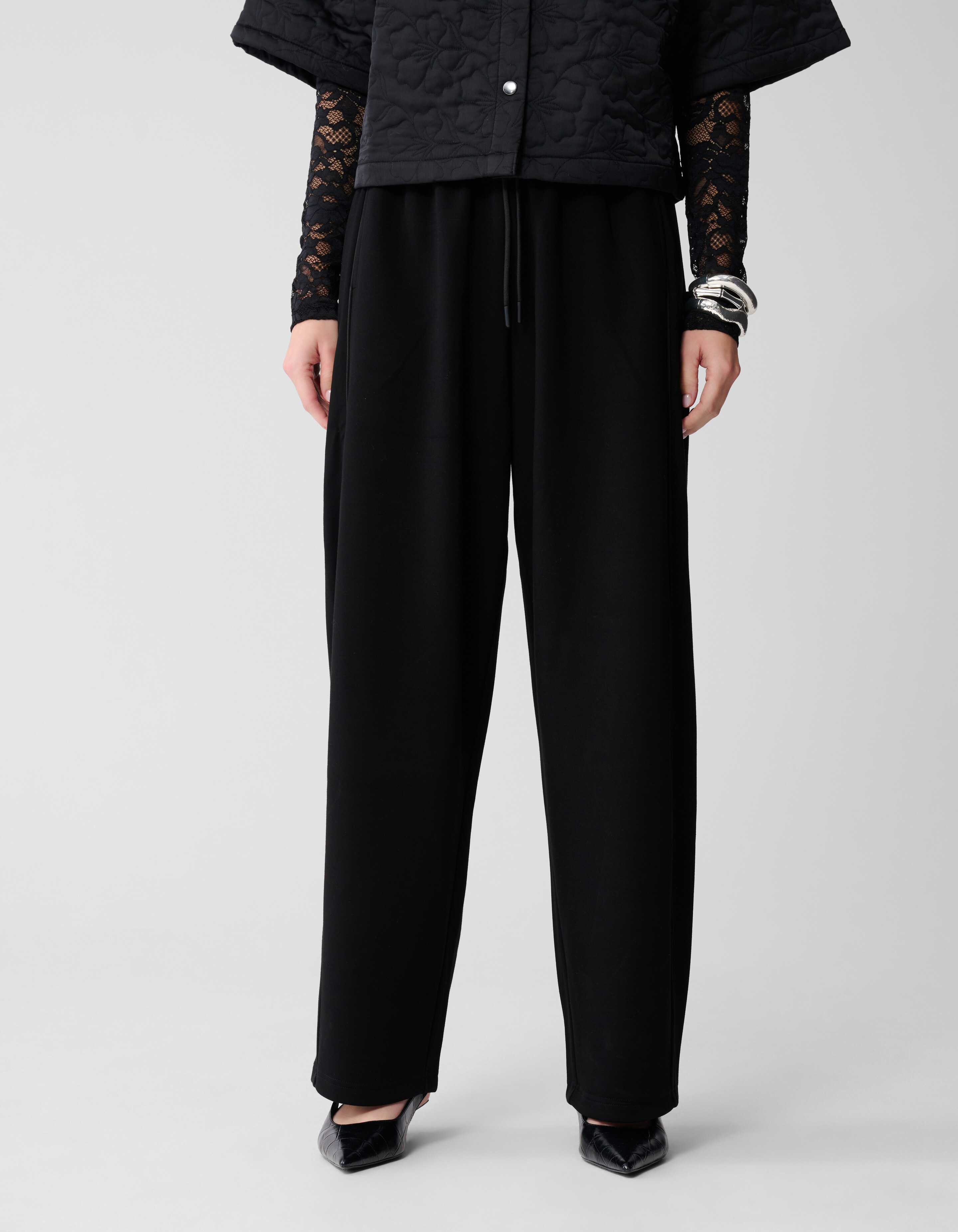 Barrel Fit Jogger Broek Zwart SHOEBY WOMEN