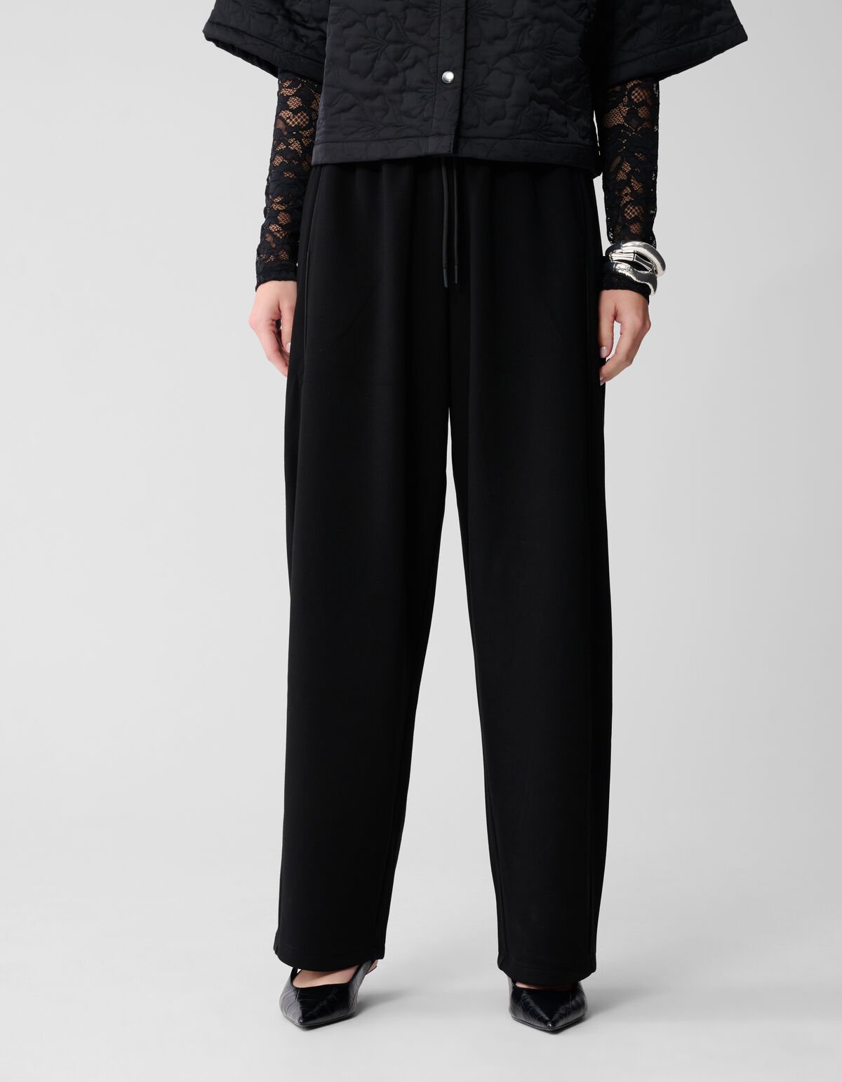 Barrel Fit Jogger Broek Zwart SHOEBY WOMEN