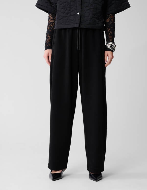 Barrel Fit Jogger Broek Zwart SHOEBY WOMEN