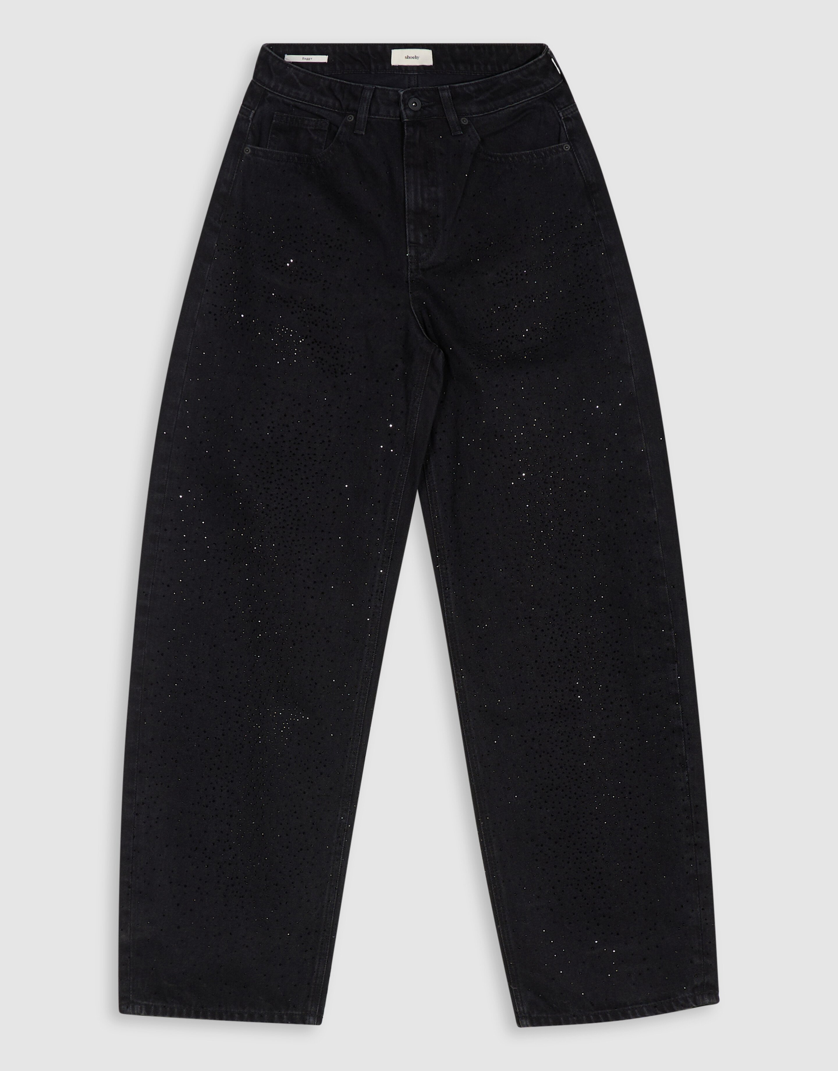 Strass Baggy Fit Jeans Zwart SHOEBY WOMEN
