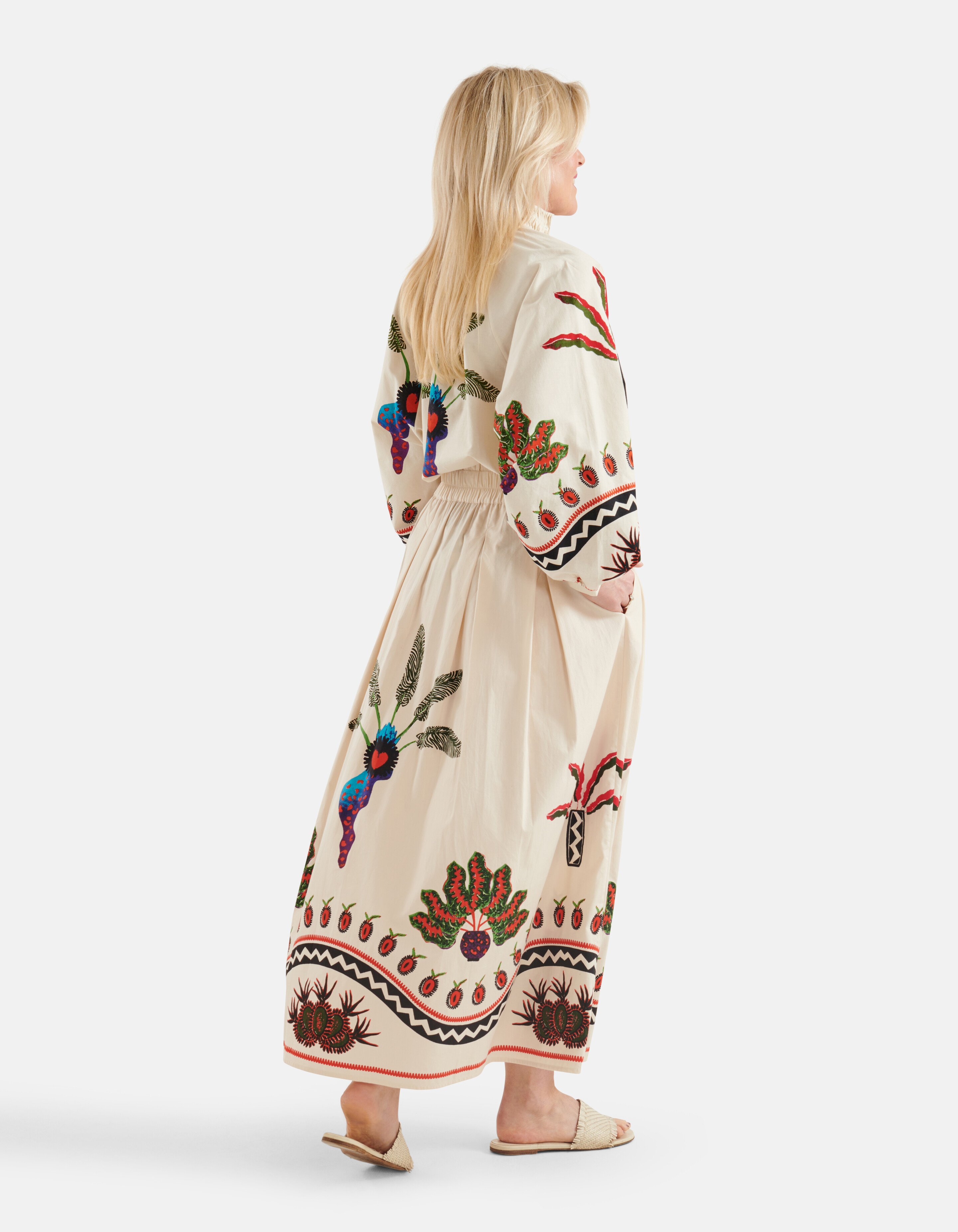 Printed Rok Gebroken Wit SHOEBY WOMEN