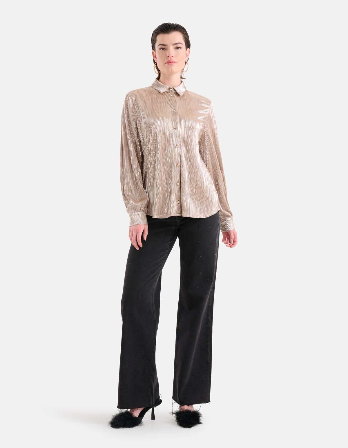 Metallic Blouse Goud SHOEBY WOMEN
