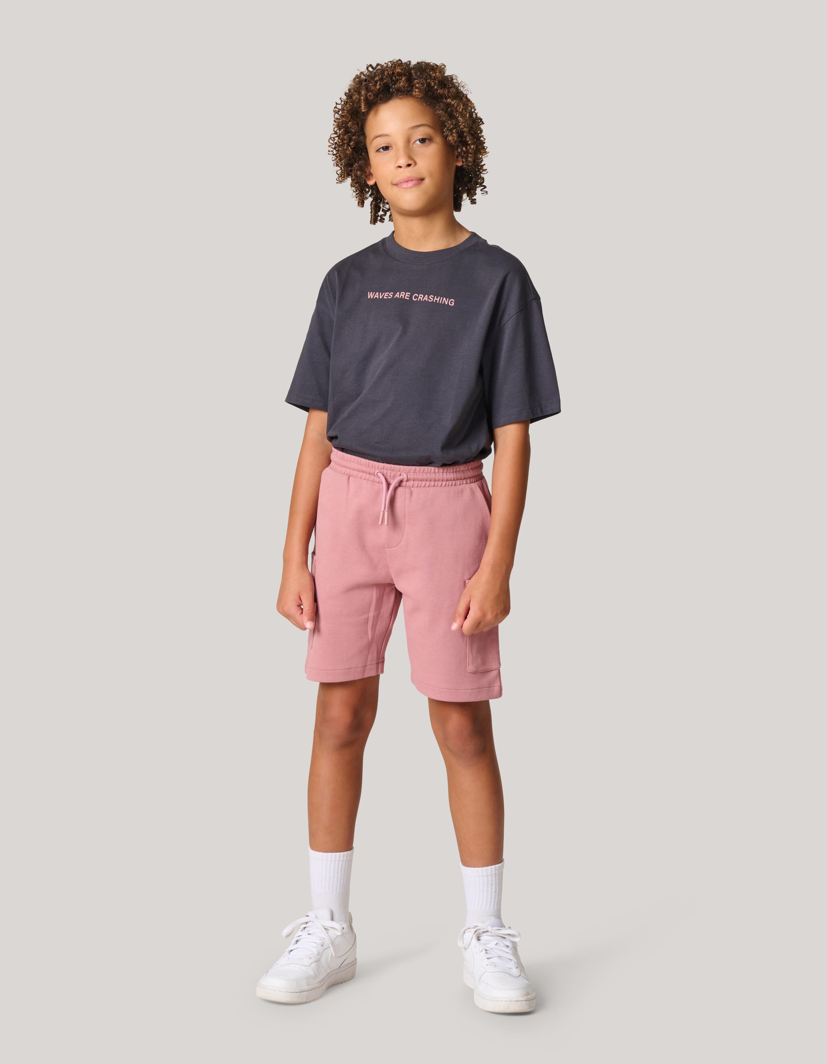 Pique Cargo Short Donkerroze SHOEBY BOYS