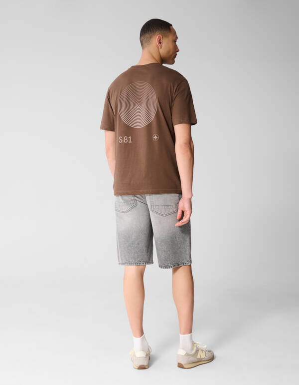 Logo Circle Artwork T-shirt Bruin SHOEBY MEN