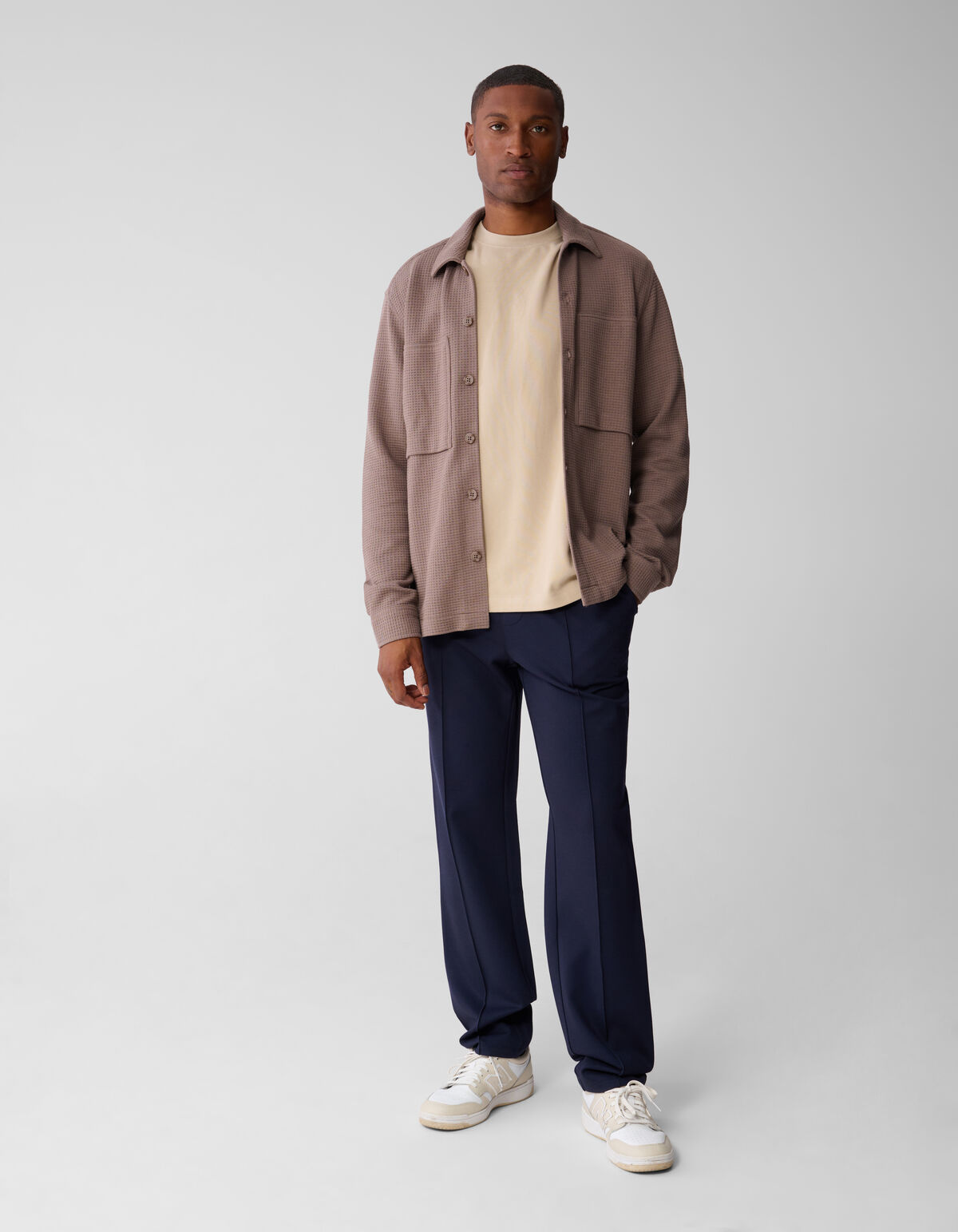 Regular Fit Broek Donkerblauw SHOEBY MEN