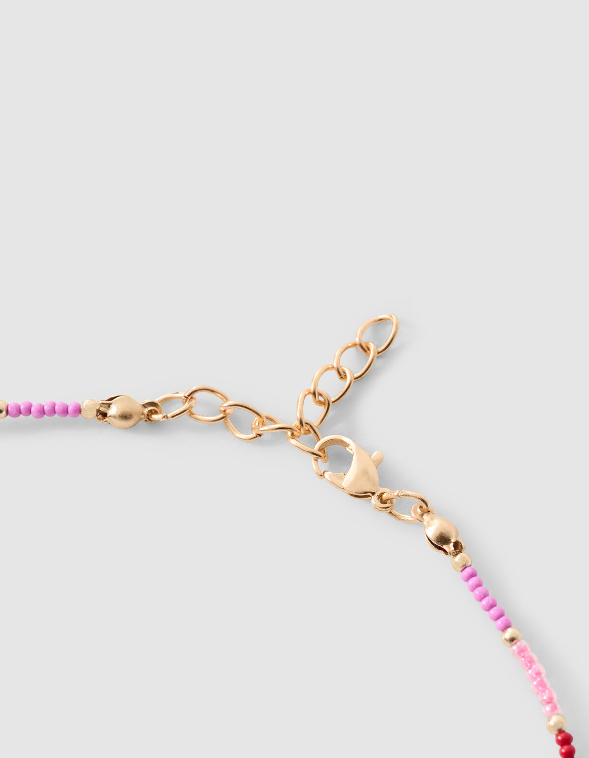 Beaded Heart Ketting Roze SHOEBY ACCESSOIRES