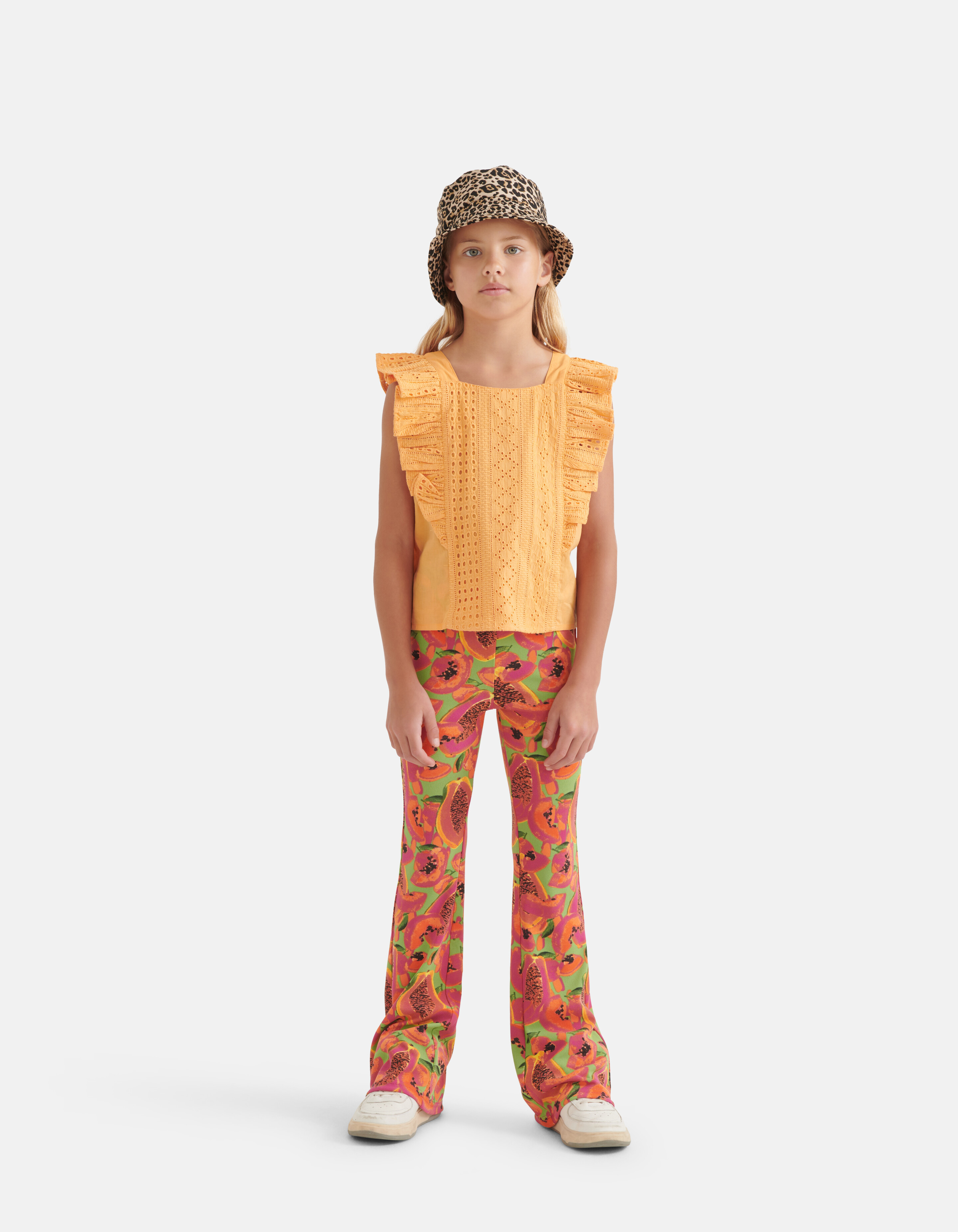Embroidery Top Oranje SHOEBY GIRLS