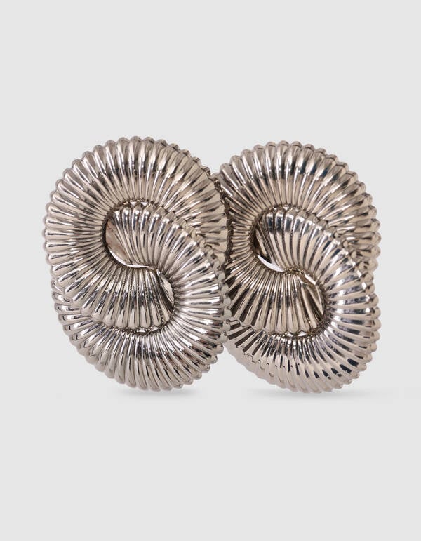 Spiral Oorbellen Zwart SHOEBY ACCESSOIRES