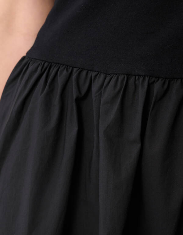 Mix Strapless Maxi Jurk Zwart SHOEBY WOMEN