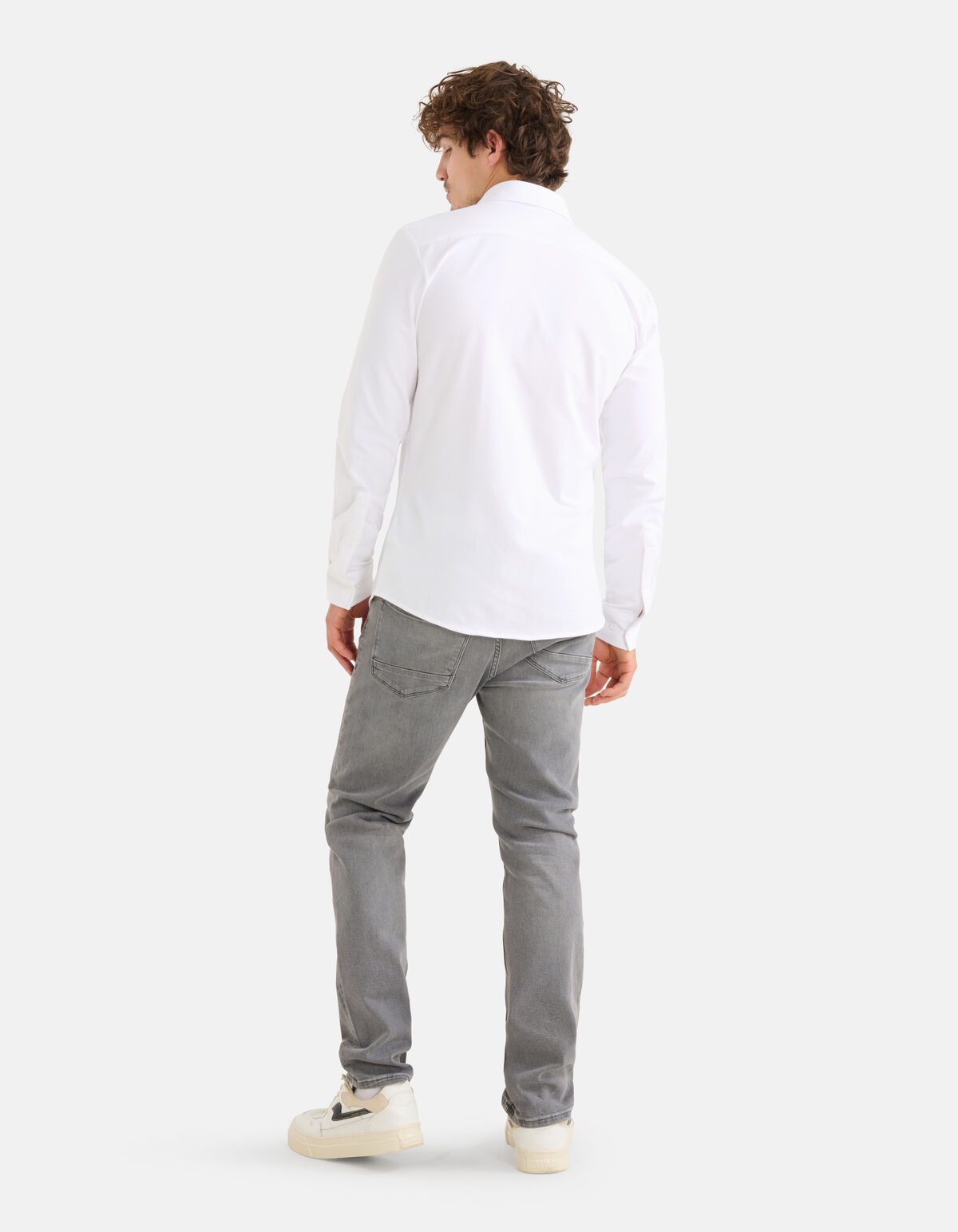 Jersey Overhemd Wit SHOEBY MEN