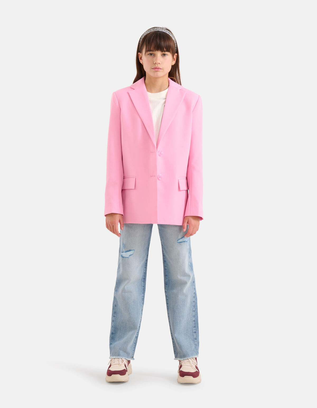 Basis Blazer Lichtroze SHOEBY GIRLS