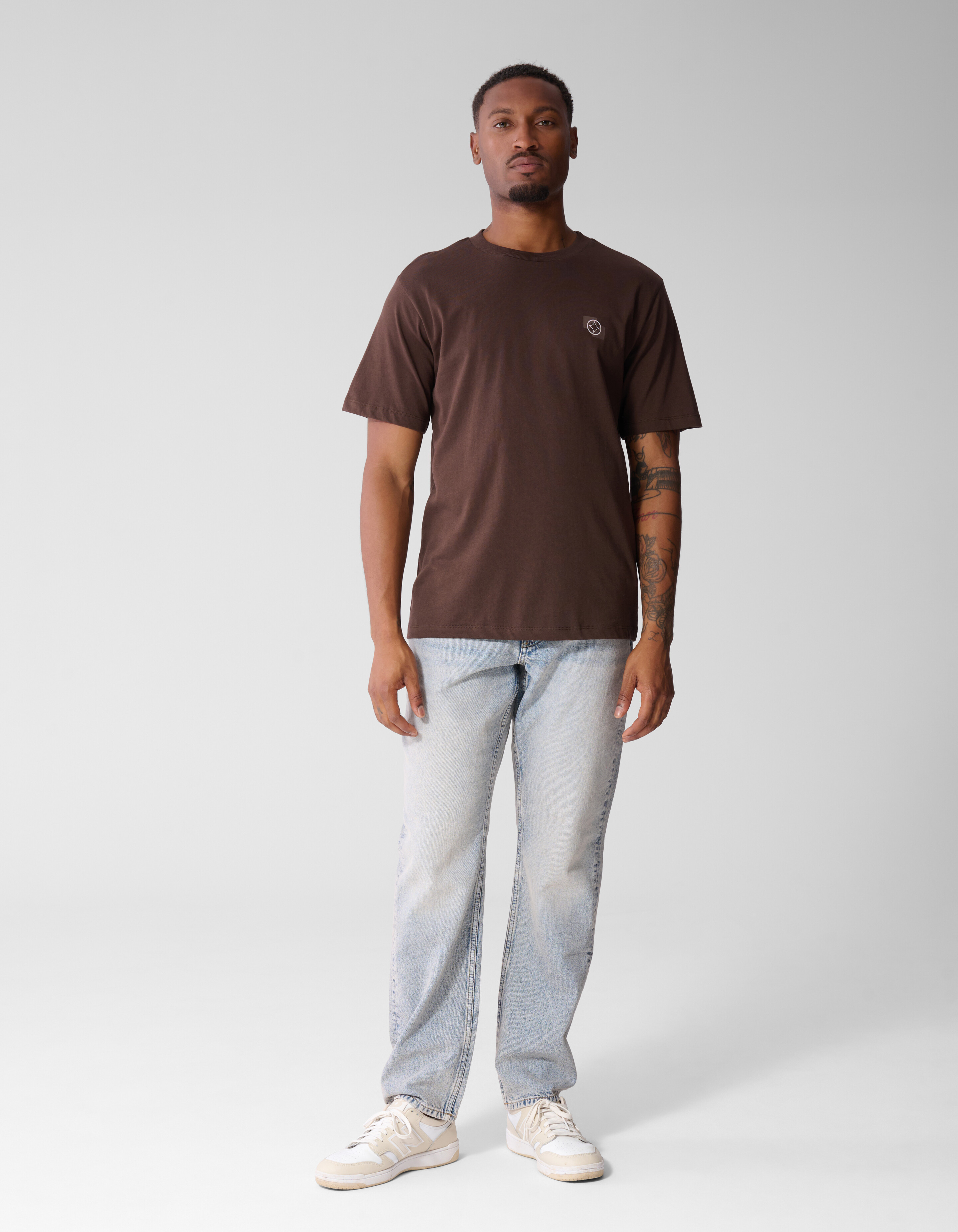 Artwork T-shirt Donkerbruin SHOEBY MEN