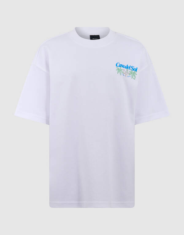 Casa Del Sol Artwork T-shirt Wit SHOEBY BOYS