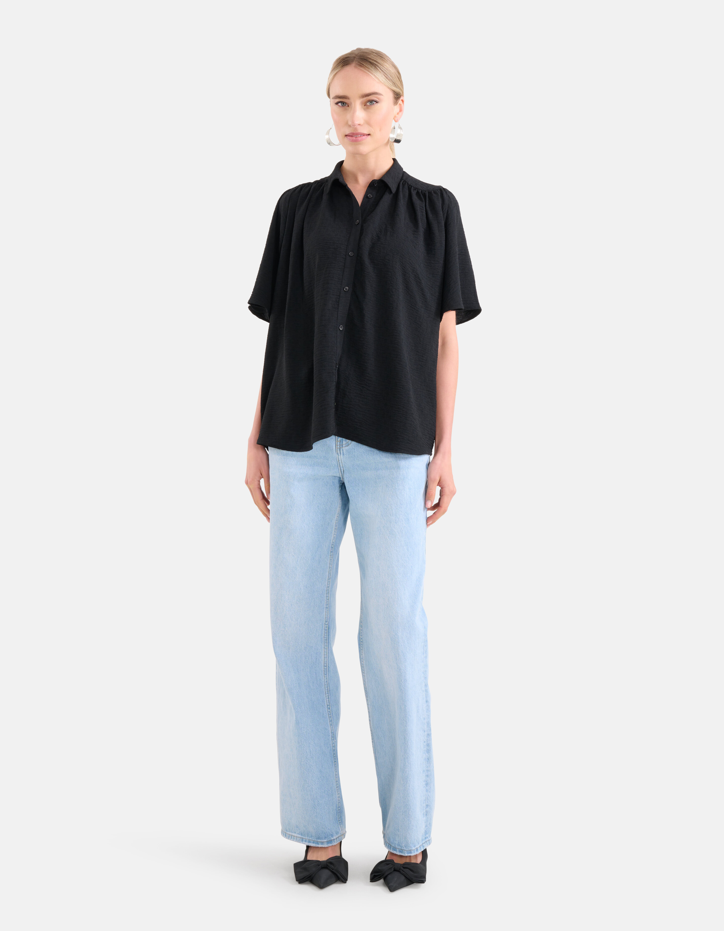 Structuur Top Zwart SHOEBY WOMEN