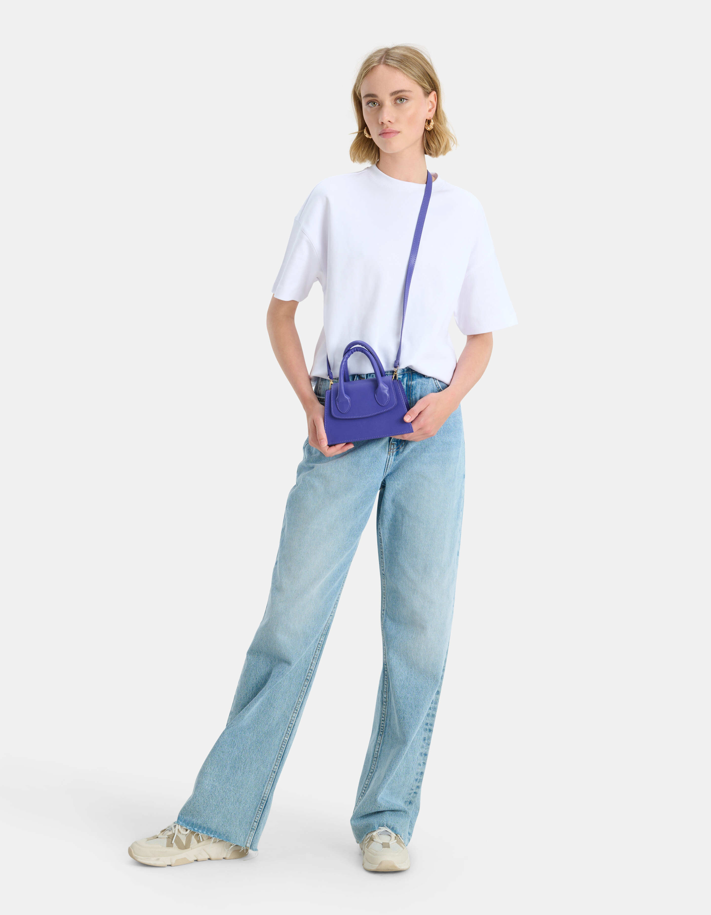 Small Handle Tas Paars SHOEBY ACCESSOIRES