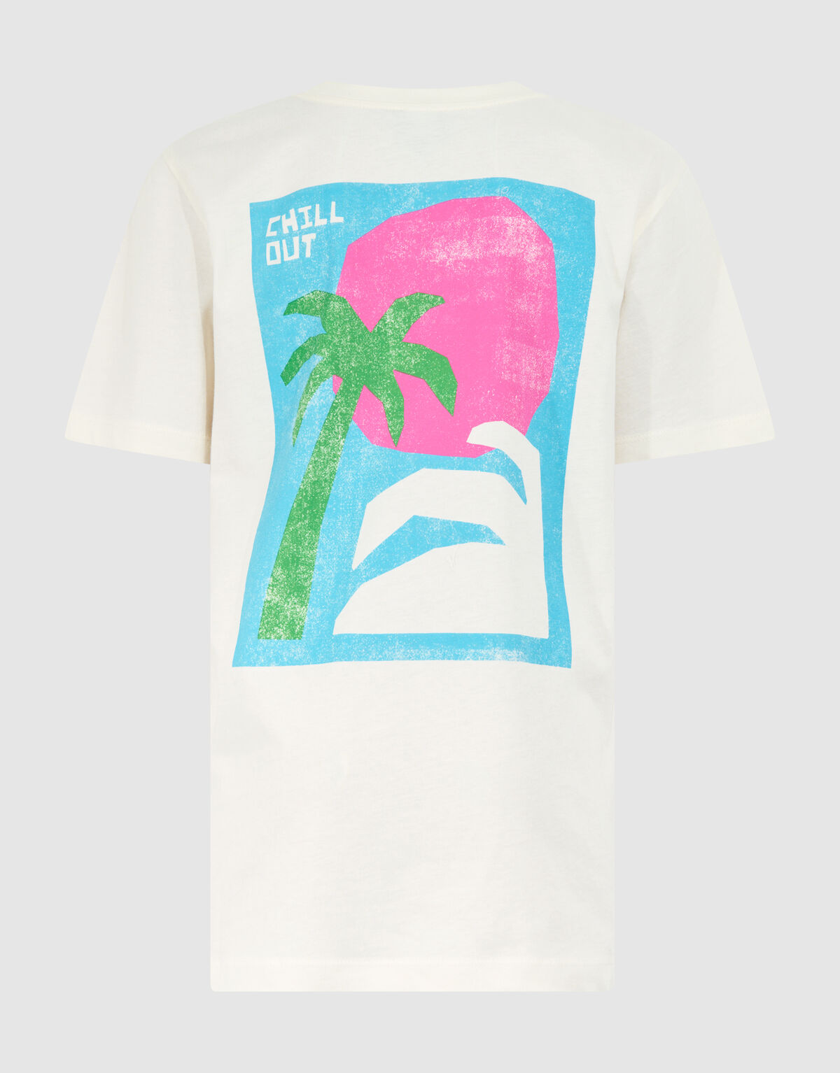 Chill Out Artwork T-shirt Gebroken Wit SHOEBY BOYS