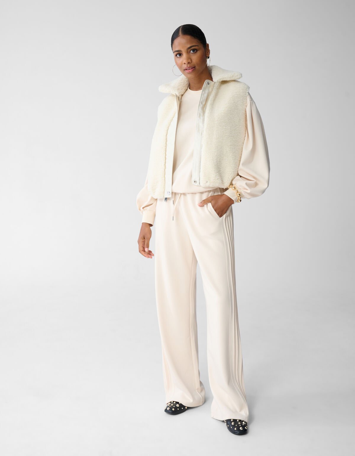 Reversible Gilet Gebroken Wit By Fred SHOEBY WOMEN