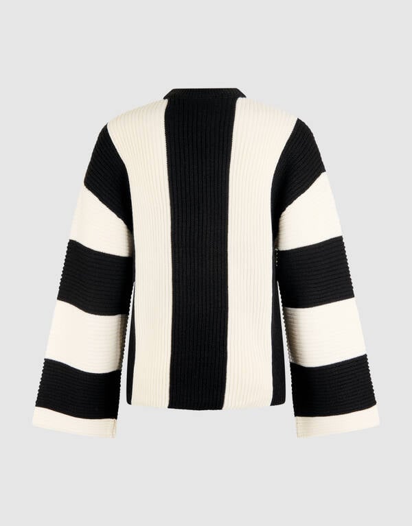 Gestreepte Trui Zwart/Wit SHOEBY WOMEN