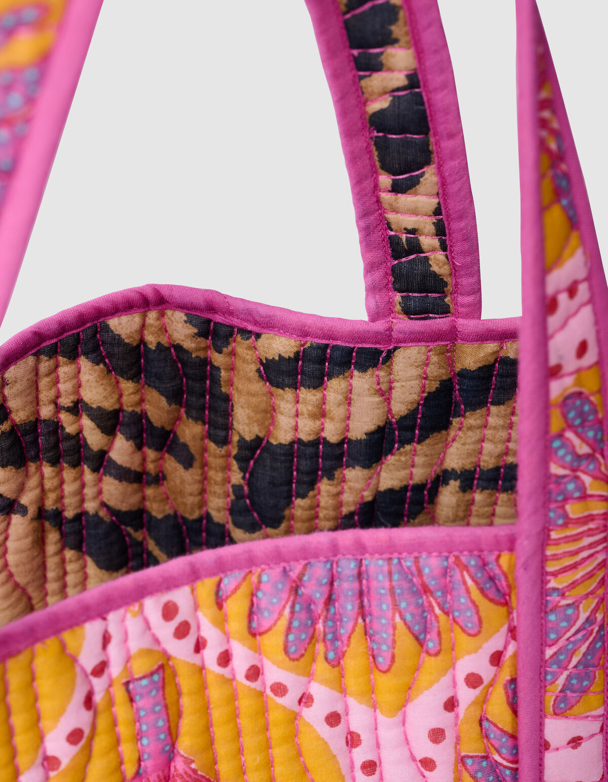 Reversible Printed Shopper Oranje SHOEBY ACCESSOIRES