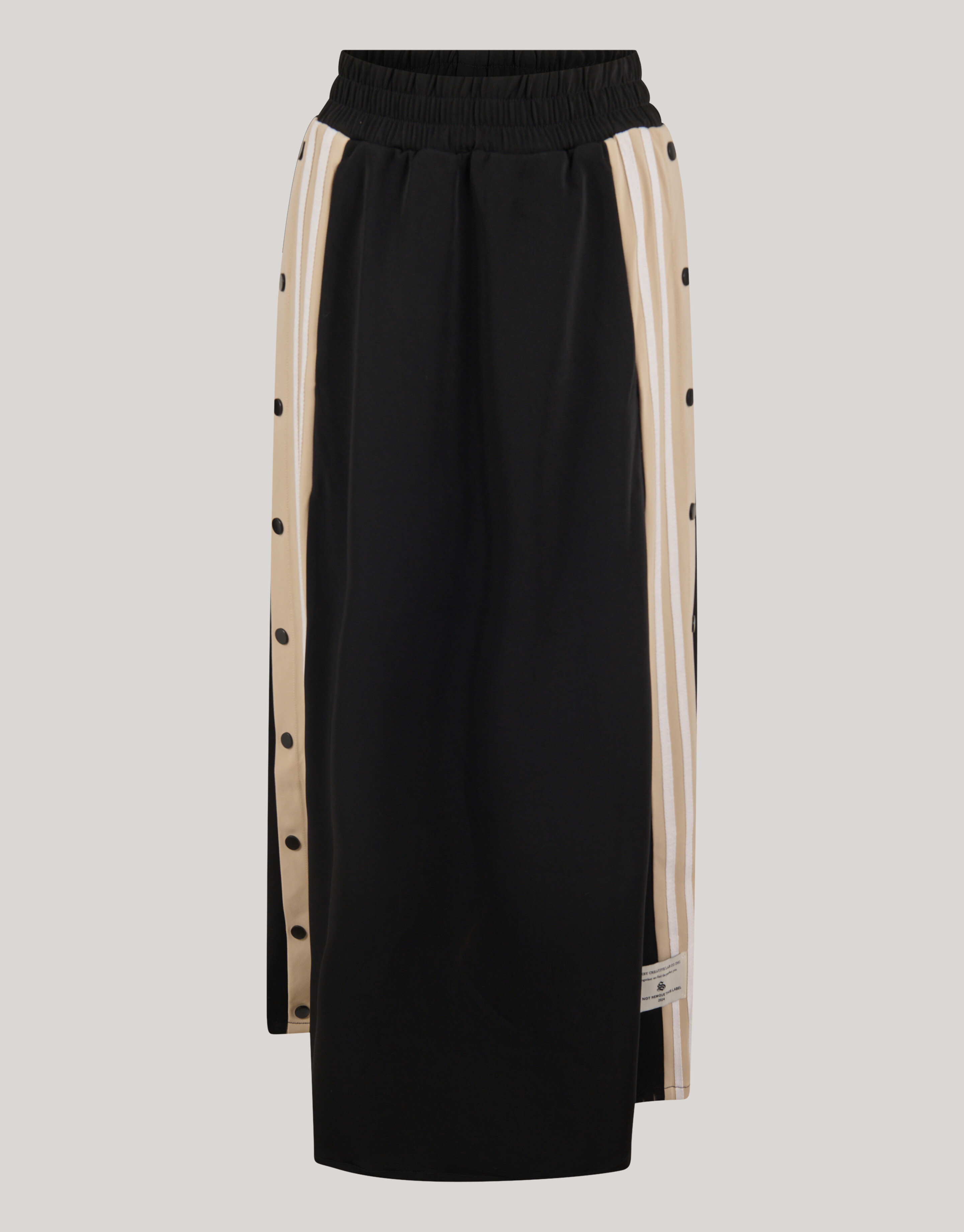 Sporty Button Maxi Rok Zwart SHOEBY WOMEN