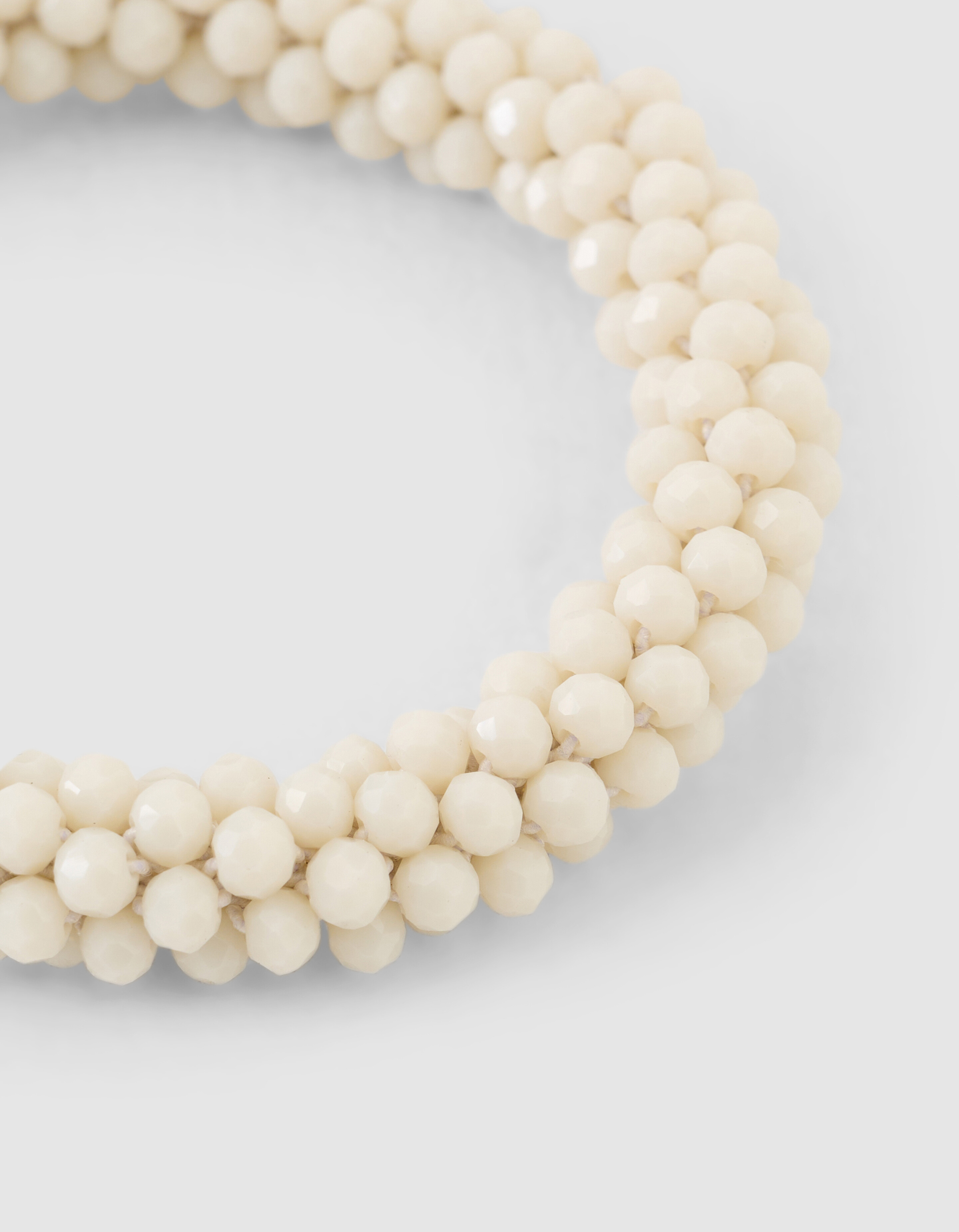 Beaded Haarelastiek Gebroken Wit SHOEBY ACCESSOIRES