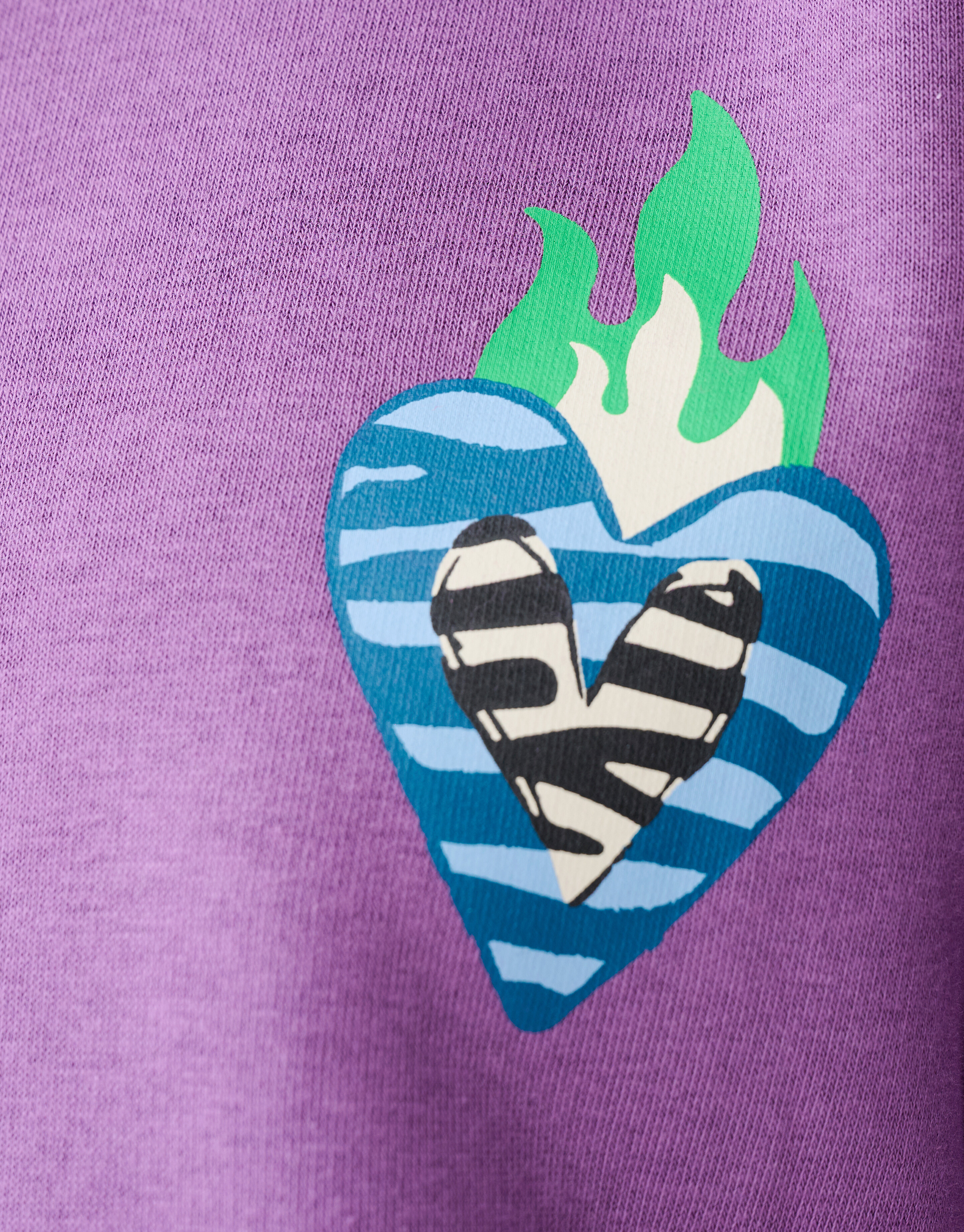 Heart Artwork Sweater Paars SHOEBY GIRLS