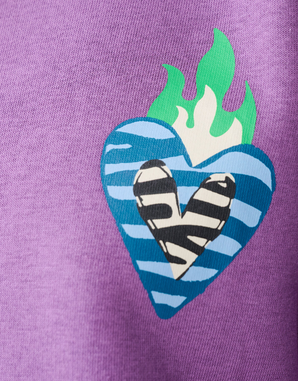 Heart Artwork Sweater Paars SHOEBY GIRLS