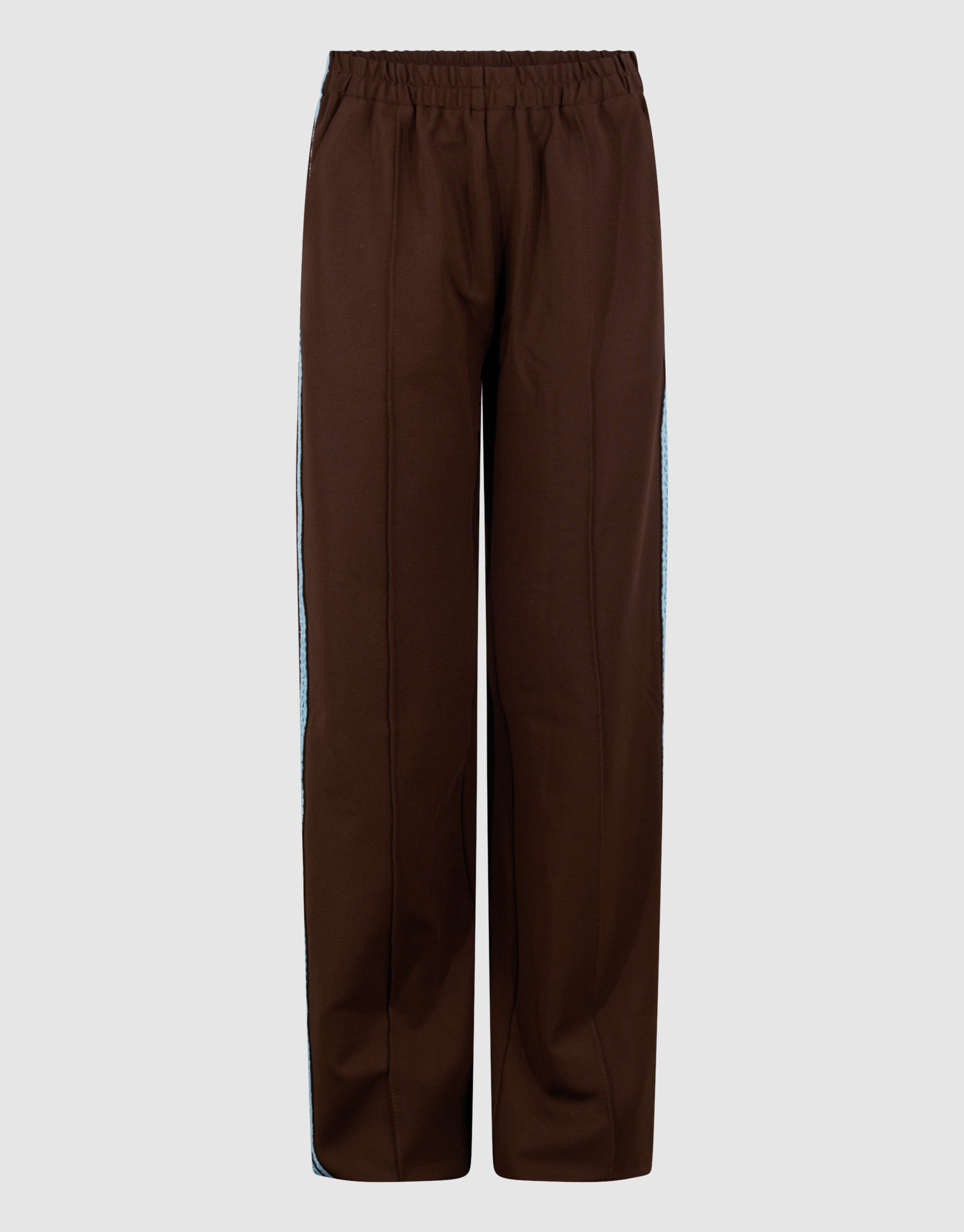 Sporty Wide Leg Broek Bruin SHOEBY GIRLS