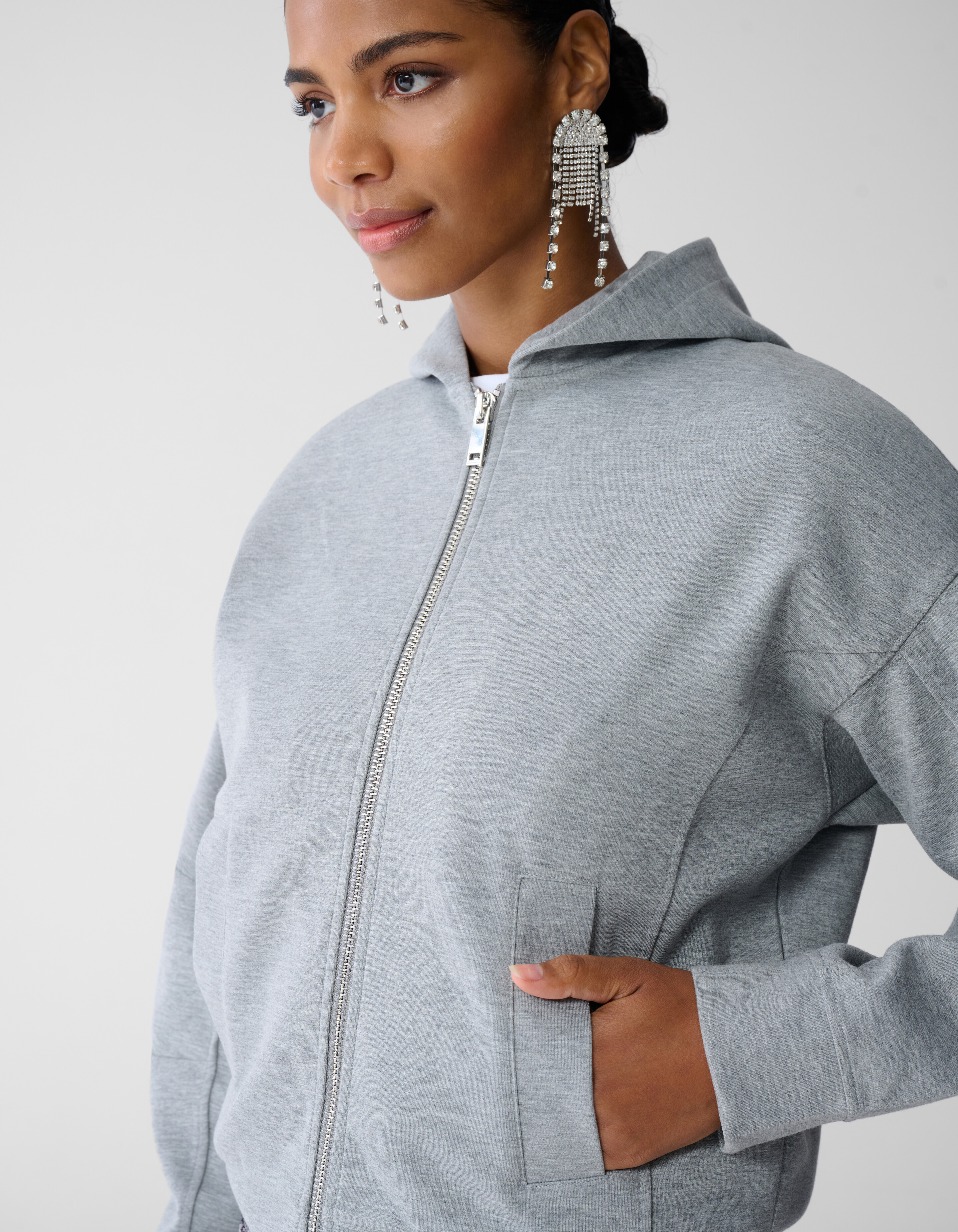 Oversized Vest Lichtgrijs By Fred SHOEBY WOMEN