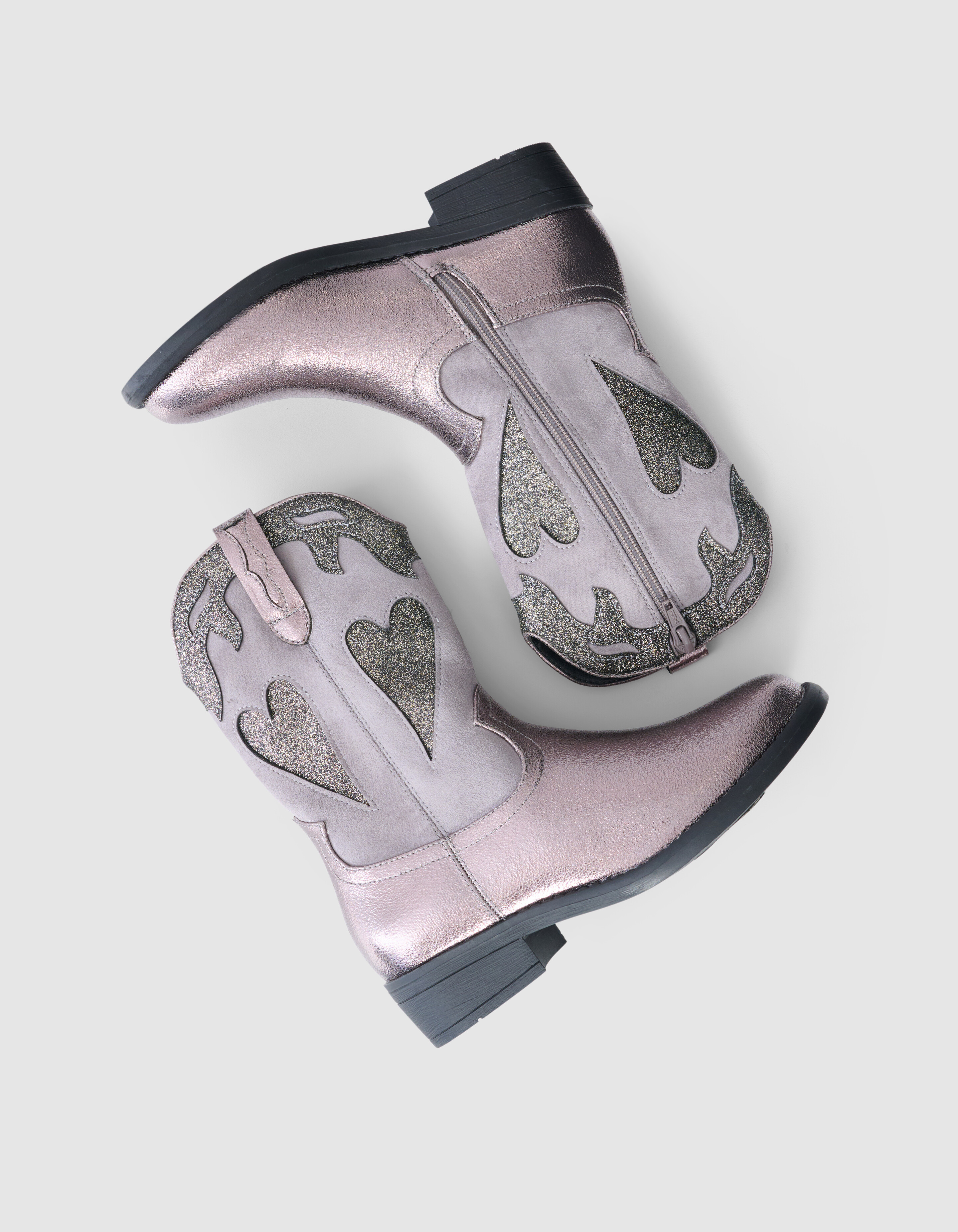 Shiny Heart Laarzen Zilver SHOEBY SHOES