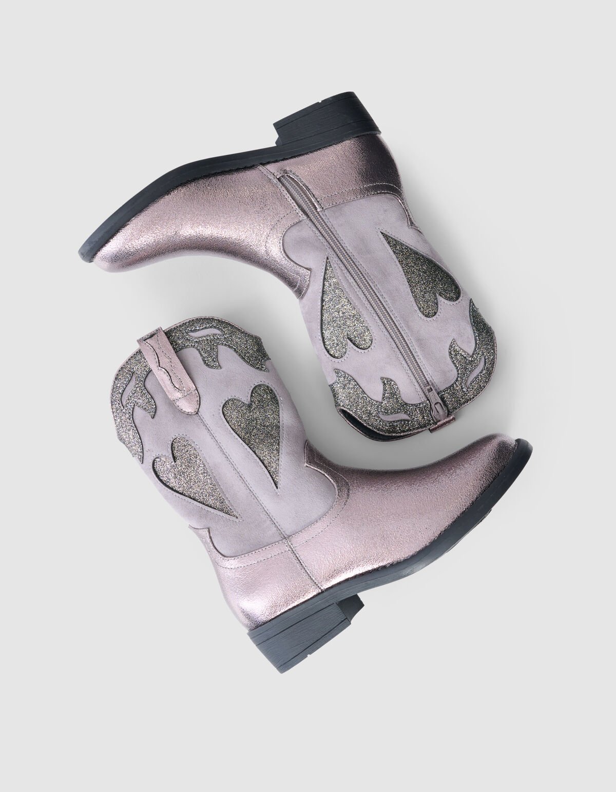Shiny Heart Laarzen Zilver SHOEBY SHOES