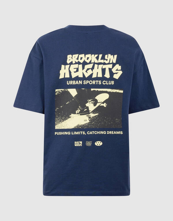 Brooklyn Artwork T-shirt Donkerblauw SHOEBY BOYS