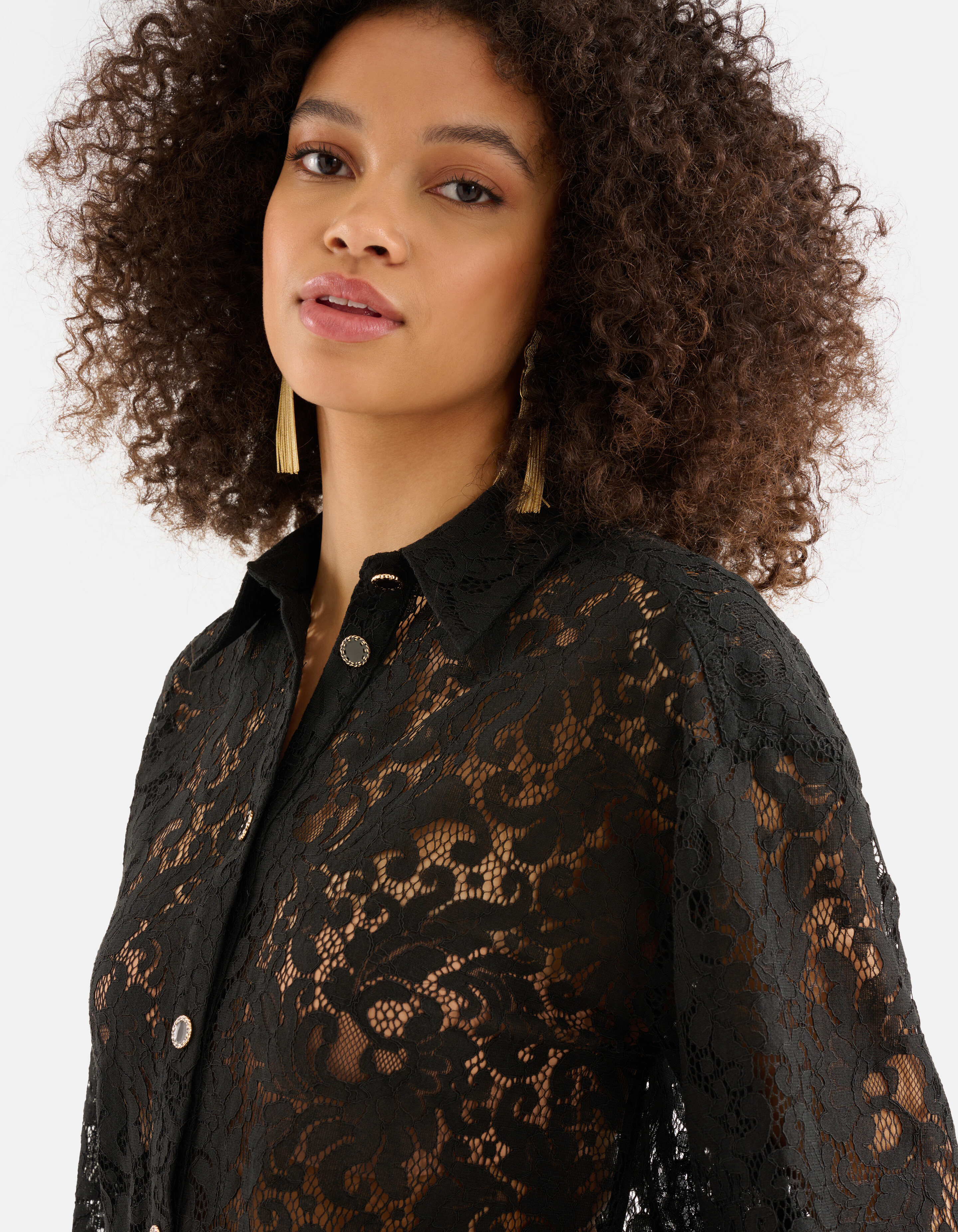 Kanten Blouse Zwart SHOEBY WOMEN