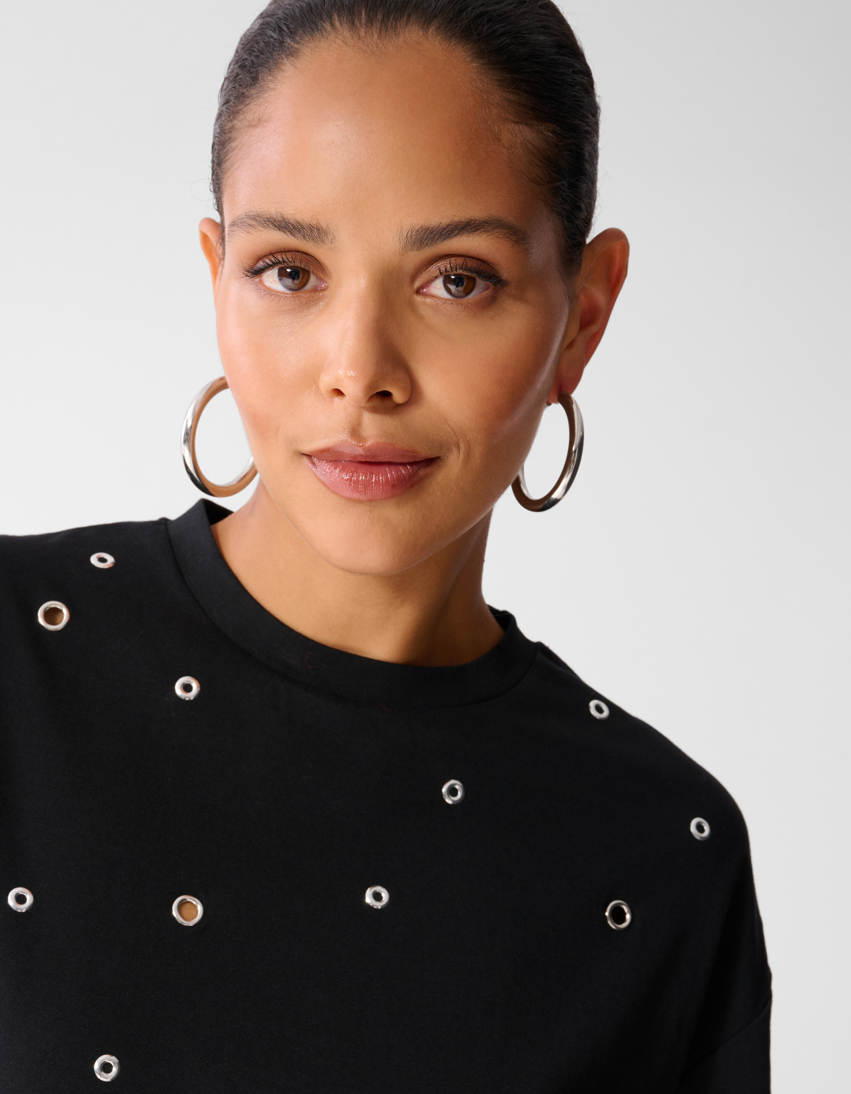 Eyelet T-shirt Zwart SHOEBY WOMEN